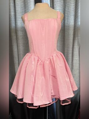 Sugar Thrillz Dolls Kill Baby Light Pink ‘MAGIC MOVES’ Corset Dress L NWT